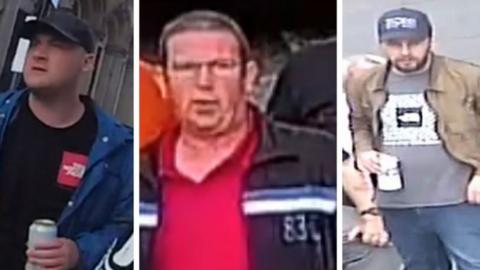 Three men wanted by police