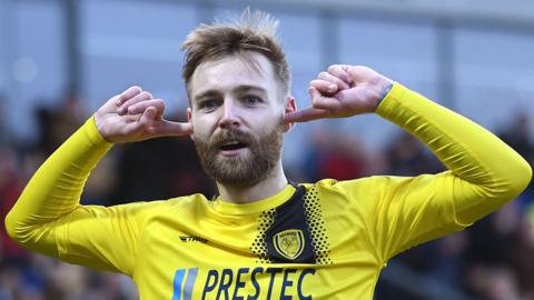 Harry Chapman scored in his most recent appearance for Burton, the 4-1 win over Crewe on 1 January