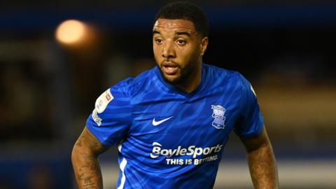 Troy Deeney playing for Birmingham