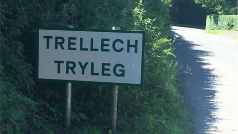 Welcome to Trellech (Tryleg) - the official spellings of the village