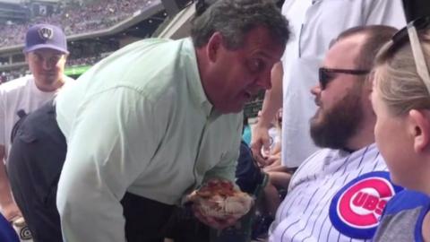 Christie confronting man