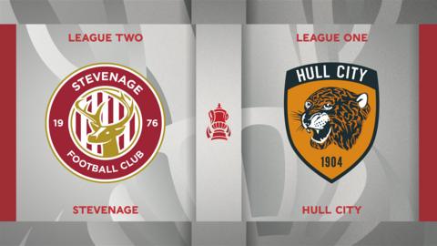 Stevenage v Hull City badge graphic