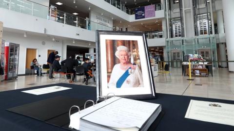Book of condolence at Newcastle City Library