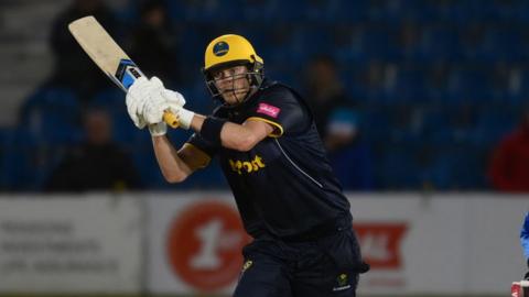 Sam Northeast batting against Sussex