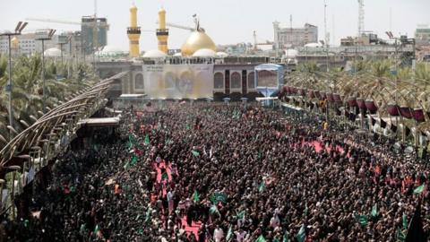 Shia Muslim pilgrims mark Ashura in Karbala, Iraq