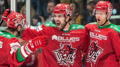 Cardiff Devils celebrate