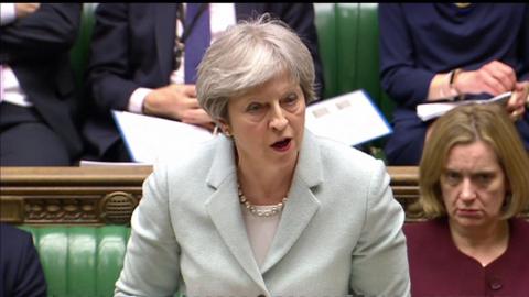 Theresa May says the UK has global backing after the poisoning of a former Russian spy in Salisbury.