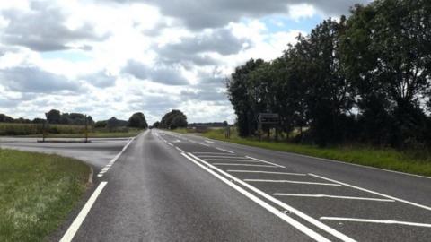 The A143 near Earsham