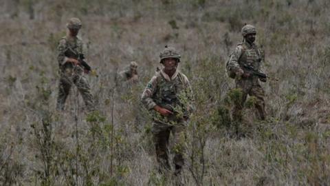 British troops training in Kenya