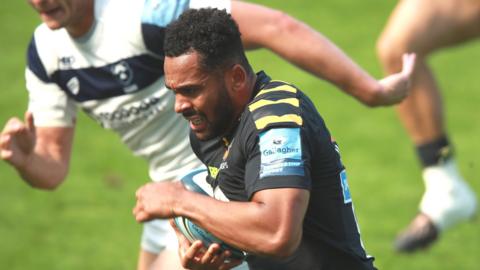 Zach Kibirige scored one of Wasps' nine tries in the win over Bristol