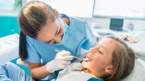 Dentist at work