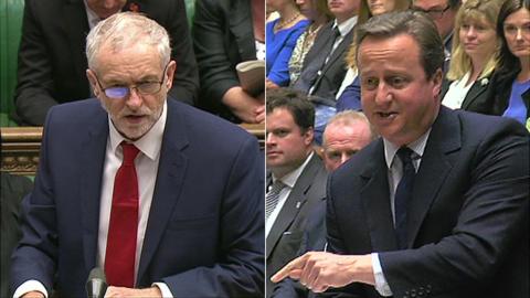 David Cameron and Jeremy Corbyn