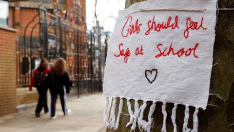 Protests at the school