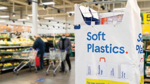 recycling point in Tesco