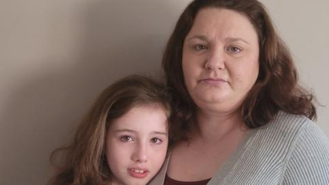 Hayley whose daughter Tilly-Mae could face a 2-hour daily commute to a school 23 miles away