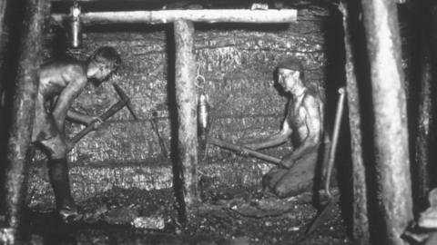 Miners at work in 1930