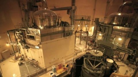 Interior of a nuclear reactor