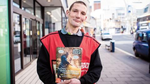 Big Issue seller