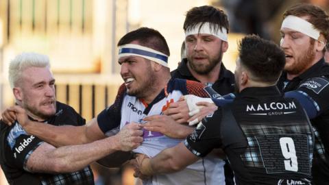 Glasgow Warriors against Edinburgh