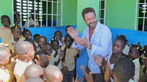 Gerard Butler visited Haiti with Mary's Meals