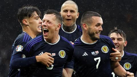 Scotland celebrate against Georgia