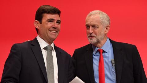 Andy Burnham and Jeremy Corbyn