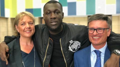 Stormzy with his old teachers