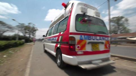 Nairobi ambulance rushing to accident