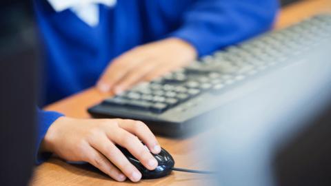 Child at computer