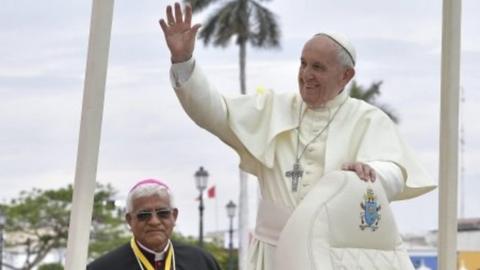 The pope in Peru