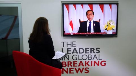 Joko Widodo speaks to the 鶹Լ's Karishma Vaswani