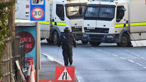 Police are attending a security alert in Newtownabbey