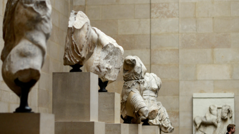 The PArthernon Marbles, also known as the Elgin Marbles