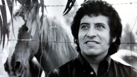 Chilean singer Victor Jara, who was tortured and died during the military dictatorship of [General Augusto Pinochet], is seen in this undated file picture.