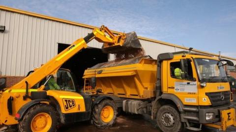 Gritting lorry