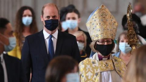 The Duke of Cambridge in St Paul's Cathedral