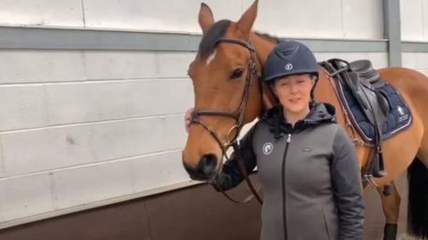 Yasmin Ingham with her horse