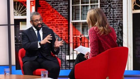 James Cleverly and Laura Kuenssberg