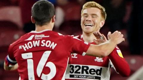 Duncan Watmore celebrates scoring for Middlesbrough