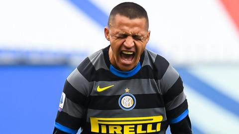 Inter Milan player Alexis Sanchez