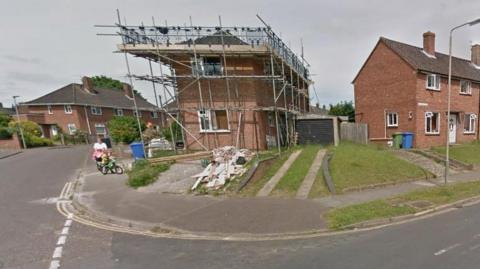 Ruskin Road building with scaffolding