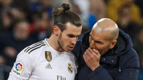 Gareth Bale (left) and Zinedine Zidane