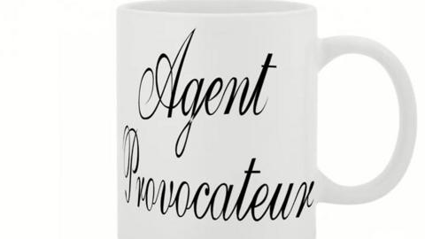 Mug with Agent Provocateur graphic