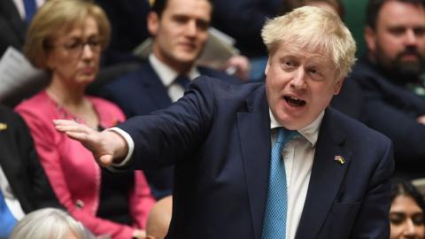 Boris Johnson in the House of Commons on 9 March 2022