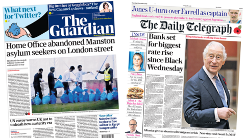 The Guardian and the Daily Telegraph