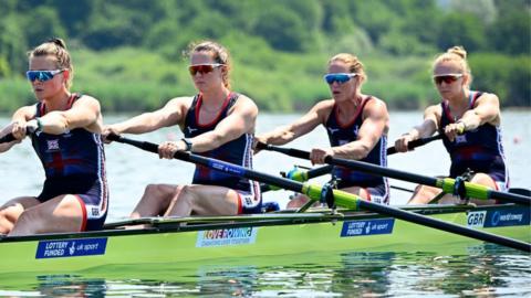 Great Britain's women's four crew rowing