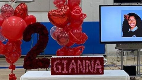 Gianna Bryant's school retires the number two basketball jersey