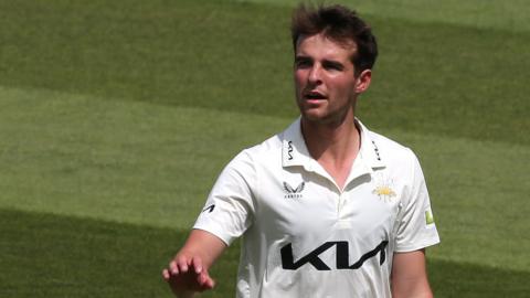 Surrey bowler Tom Lawes