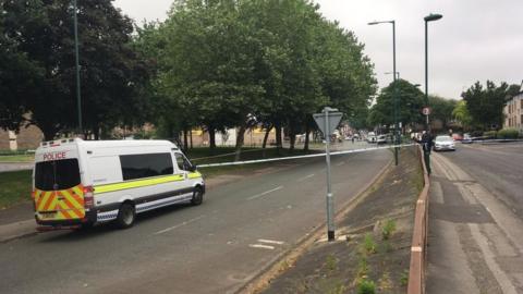 St Ann's Well Road after the shooting