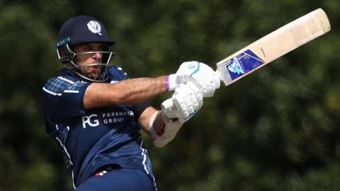 Kyle Coetzer in action for Scotland